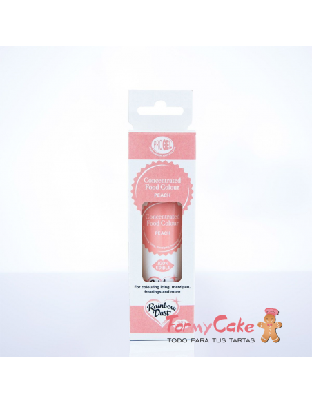 Colorante Gel Melocotón Progel 25gr De Rainbow Dust