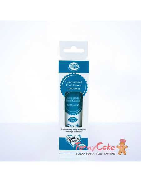 Colorante Gel Turquesa Progel 25gr De Rainbow Dust
