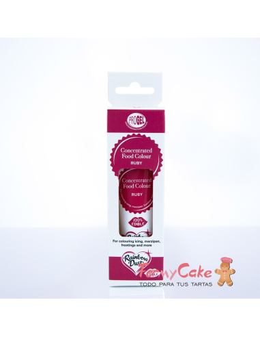 Colorante Gel Ruby Progel 25gr De Rainbow Dust