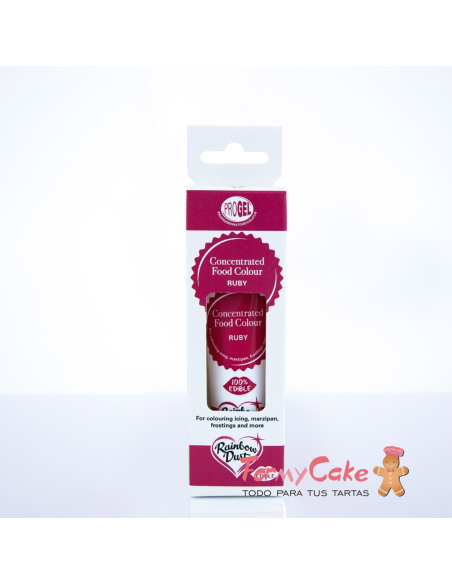 Colorante Gel Ruby Progel 25gr De Rainbow Dust