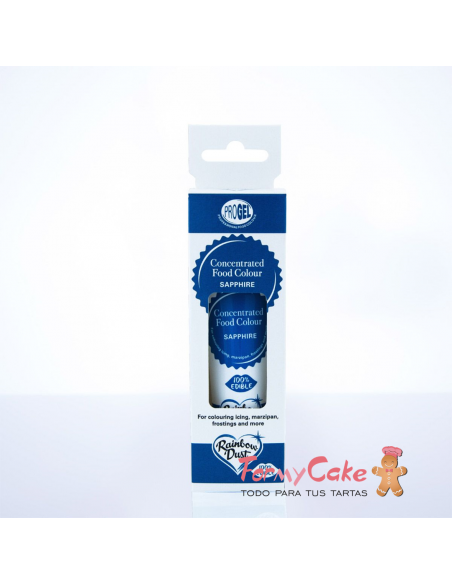 Colorante Gel Zafiro Progel 25gr De Rainbow Dust