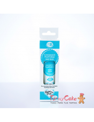 Colorante Gel Azul Bebe Progel 25gr De Rainbow Dust
