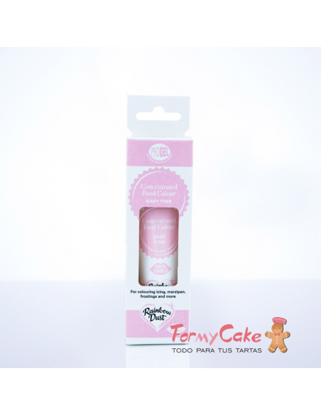 Colorante Gel Rosa Bebé Progel 25gr De Rainbow Dust