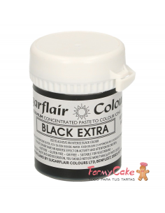 Colorante Pasta Black Extra 42gr Sugarflair