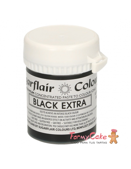 Colorante Pasta Black Extra 42gr Sugarflair