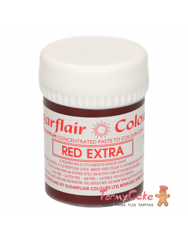 Colorante Pasta Red Extra 42gr Sugarflair