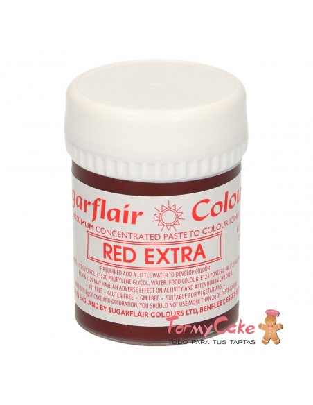 Colorante Pasta Red Extra 42gr Sugarflair