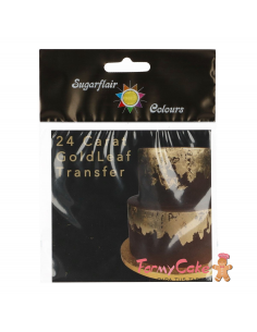 Lámina de Oro 24 Quilates Sugarflair