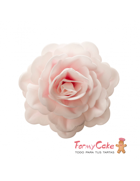 Rosa Gigante De Oblea Color Rosa Dekora