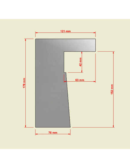 Scraper Acero Maceta Inclinada N1 Pastkolor