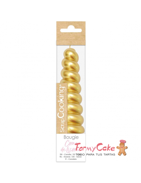 Vela Cuerno Unicornio ScrapCooking