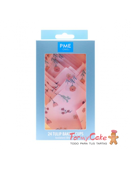 Cápsulas Muffins Flores Vintage 24ud PME