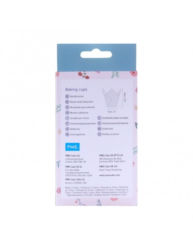 Cápsulas Muffins Flores Vintage 24ud PME