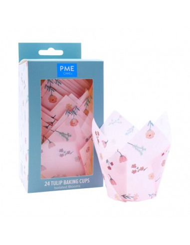 Cápsulas Muffins Flores Vintage 24ud PME