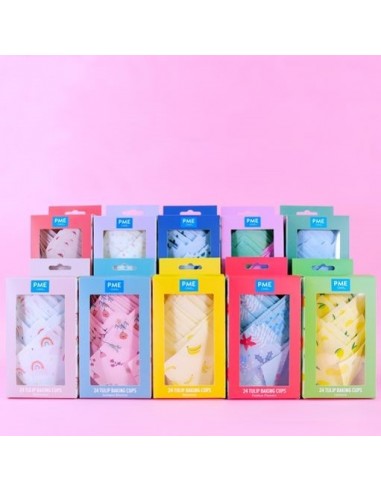 Cápsulas Muffins Flores Vintage 24ud PME