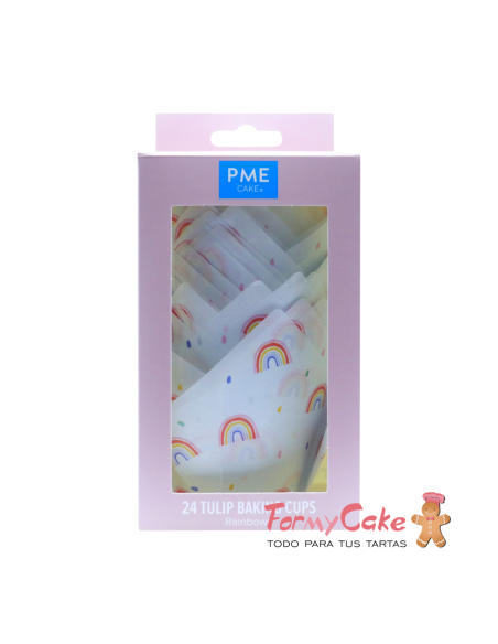 Cápsulas Muffins Arcoiris 24ud PME