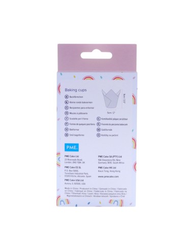 Cápsulas Muffins Arcoiris 24ud PME