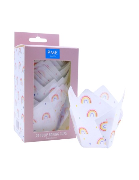 Cápsulas Muffins Arcoiris 24ud PME