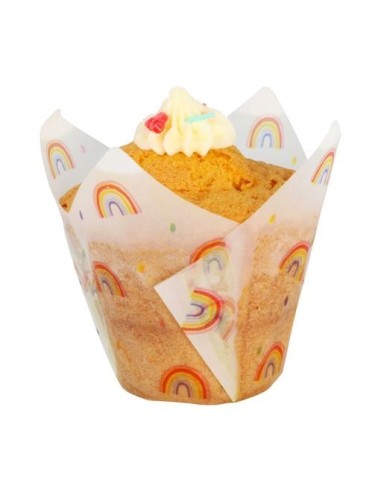 Cápsulas Muffins Arcoiris 24ud PME