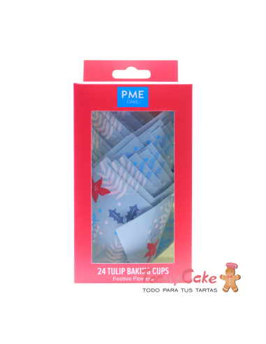 Cápsulas Muffins Flores Festivas 24ud PME