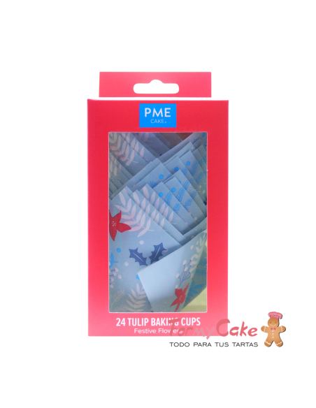 Cápsulas Muffins Flores Festivas 24ud PME