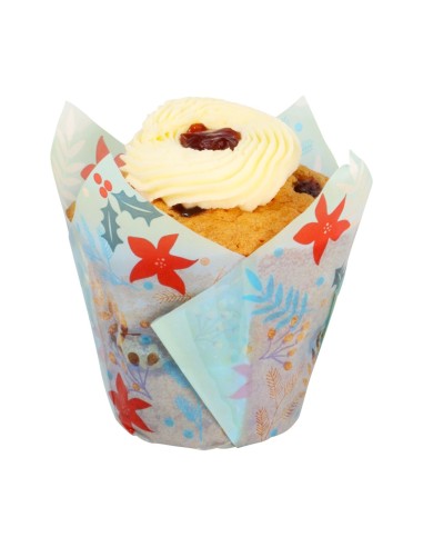 Cápsulas Muffins Flores Festivas 24ud PME