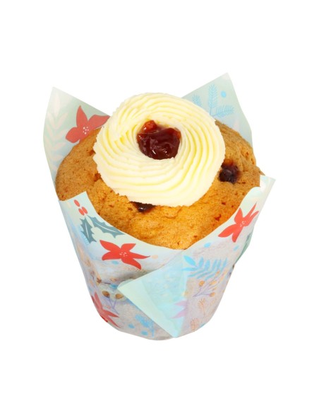 Cápsulas Muffins Flores Festivas 24ud PME