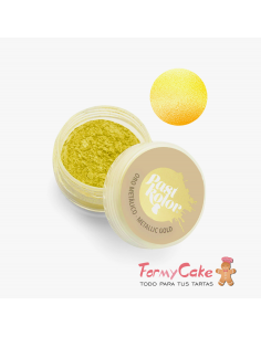 Colorante Polvo Oro Metalizado 3gr Pastkolor