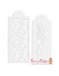 Stencil Flores 2uds Städter