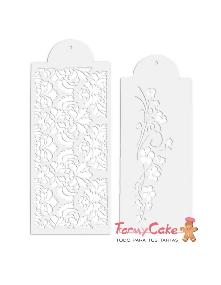 Stencil Flores 2uds Städter