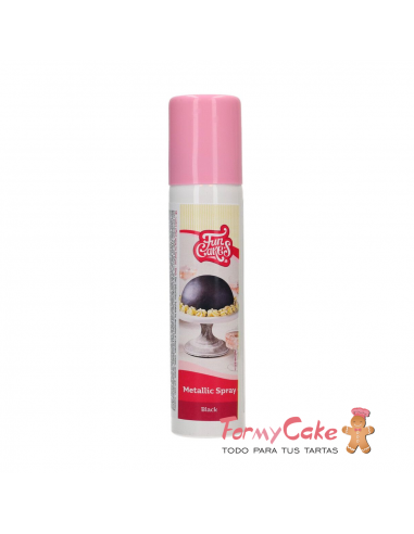 Colorante en Spray Metallic White, 100ml Funcakes