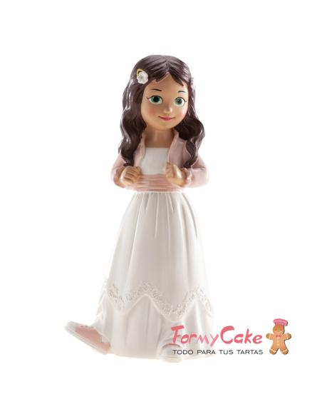 Figura para Tarta Comunión Niña Con Zapatillas Dekora
