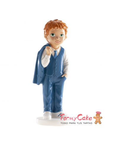 Figura para Tarta Comunión Niño Con Zapatillas Dekora