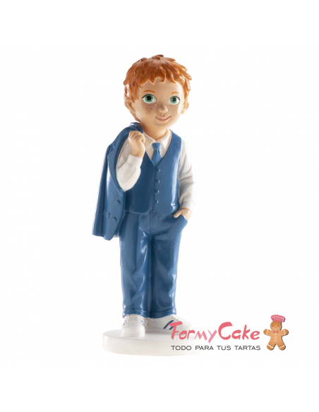 Figura para Tarta Comunión Niño Con Zapatillas Dekora