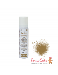 Colorante en Spray Oro Metalizado 75ml Decora