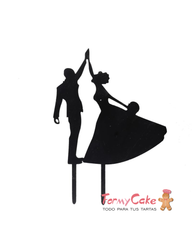 Topper para Tarta Novios Bailando Pastkolor