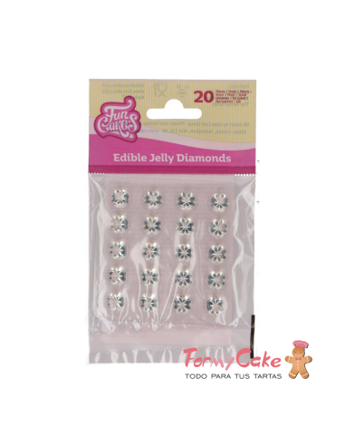Diamantes Comestibles 20ud Funcakes