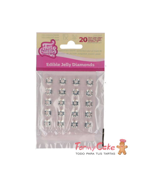 Diamantes Comestibles 20ud Funcakes