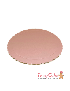 Base Ondulada Extrafuerte Rosa Bebe 25cm