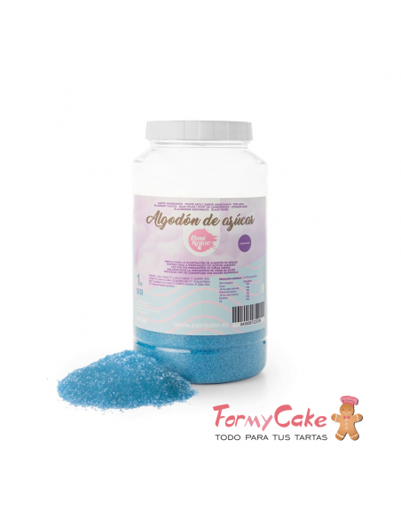 Algodón De Azúcar Azul, Sabor Arandano 1kg Pastkolor