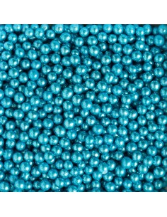 Perlas De Azucar Azul Metalizado 100gr Decora 2
