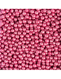 Perlas De Azucar Rosa Metalizado 100gr Decora 2