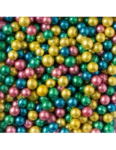 Perlas De Azucar Maxi Colormix Metalizado 100gr Decora 2