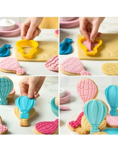 Juego de Marcador y Cortador de Galletas Globo Aerostático Decora 2