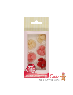 Decoraciones De Mazapán Corazones 30ud. Funcakes