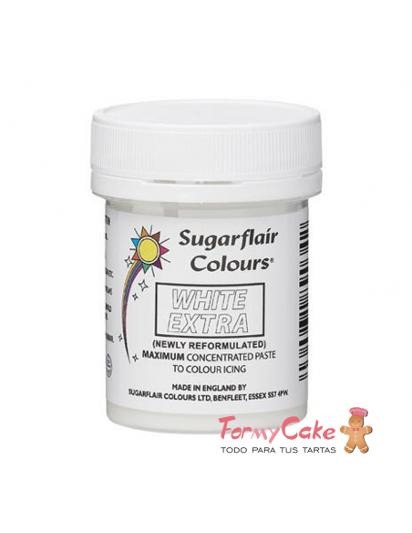 Colorante Pasta White Extra 42gr Sugarflair