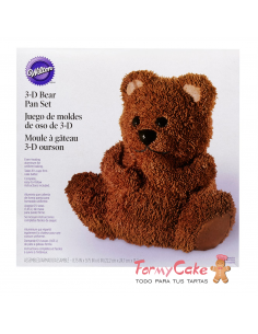 Molde Metal Osito De Peluche 3D Wilton