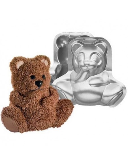Molde Metal Osito De Peluche 3D Wilton