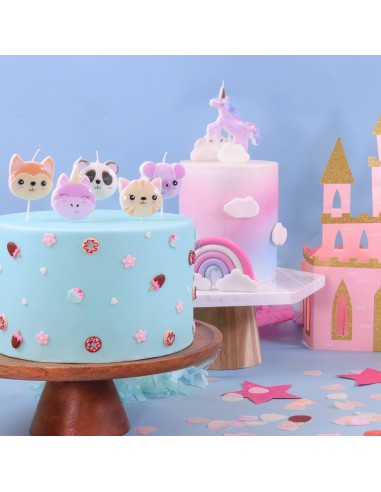 Velas Animalitos Kawaii 5ud PME