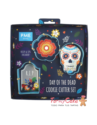 Set Cortadores Día De Los Muertos 3ud PME